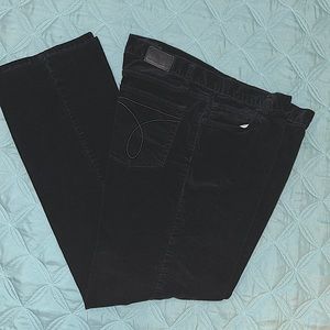 Calvin Klein black corduroy 5 pocket pants